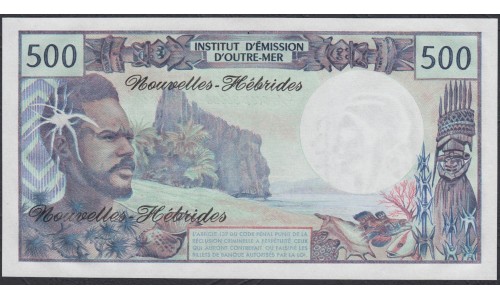 Новые Гибриды 500 франков 1979 год (New Hebrides 500 Francs 1979) P 19b: UNC