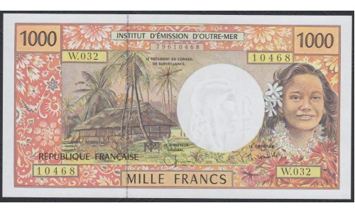 Французские Тихоокеанские Территории 1000 франков 1996 года (French Pacific Territories 1000 Francs 1996) P 2h: UNC