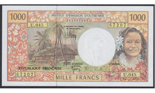 Французские Тихоокеанские Территории 1000 франков 1996 года (French Pacific Territories 1000 Francs 1996) P 2k: UNC