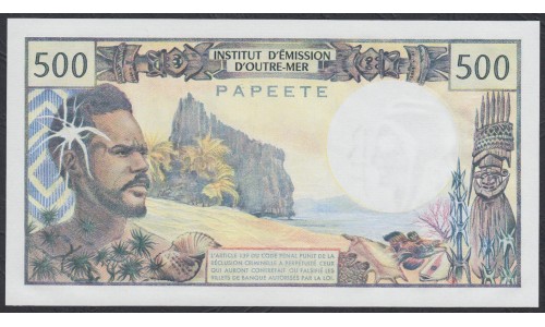 Таити 500 франков 1977 года (Tahiti 500 Francs 1977) P 25b: UNC