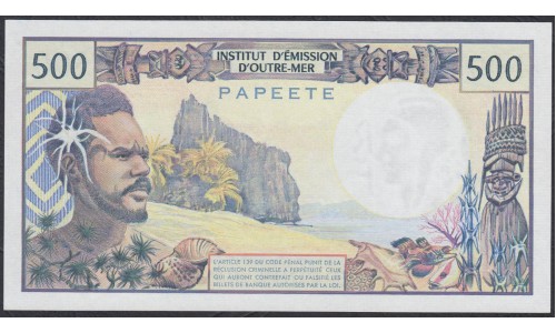 Таити 500 франков 1985 года (Tahiti 500 Francs 1985) P 25d: UNC