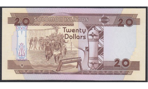Соломоновы Острова 20 долларов 1986 года (Solomon Islands 20 dollars 1986) P 16: UNC