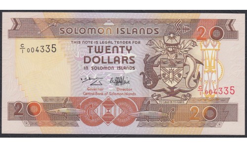 Соломоновы Острова 20 долларов 1996 года (Solomon Islands 20 dollars 1996) P 21: UNC
