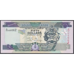Соломоновы Острова 50 долларов 2001 года, короткий номер (Solomon Islands 50 dollars 2001, Short number) P 24: UNC