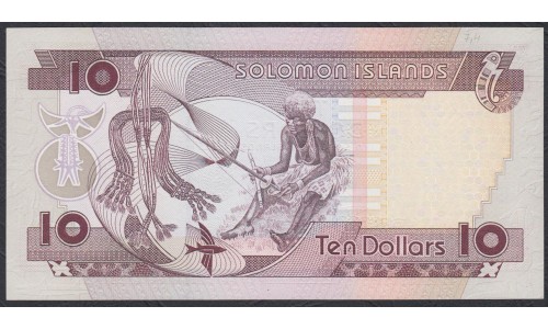 Соломоновы Острова 10 долларов 2006 года, вариант 1 (Solomon Islands 10 dollars 2006,  Signature varietie 1) P 27: UNC