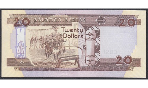 Соломоновы Острова 20 долларов 2006 года, вариант 2 (Solomon Islands 20 dollars 2006,  Signature varietie 2) P 28: UNC