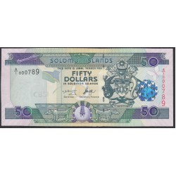 Соломоновы Острова 50 долларов 2004 года, вариант 1 (Solomon Islands 50 dollars 2004,  Signature varietie 1) P 29: UNC
