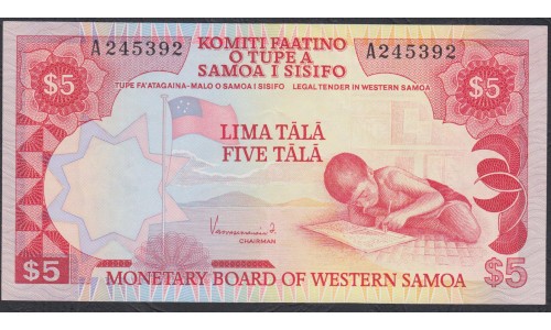 Западное Самоа 5 тала 1980  (Western Samoa 5 Tala 1980) P 21: UNC