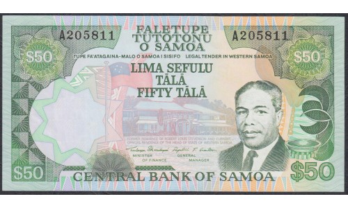 Самоа 50 тала 1990  (Samoa 50 Tala 1990) P 29: UNC