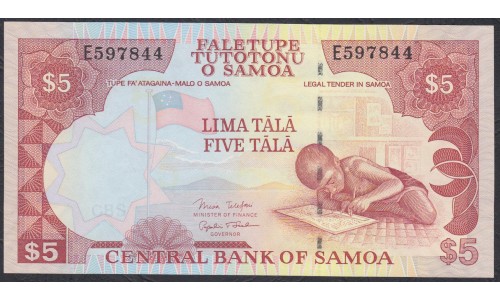 Самоа 5 тала 2002 год  (Samoa 5 Tala 2002) P 33b: UNC
