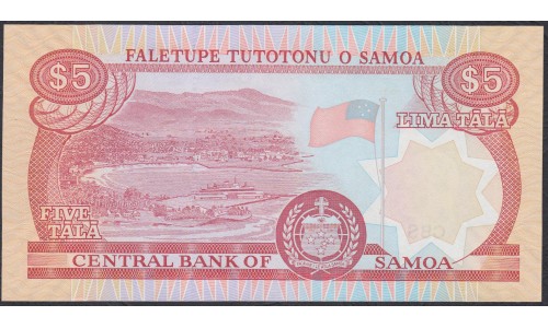 Самоа 5 тала 2002 год  (Samoa 5 Tala 2002) P 33b: UNC
