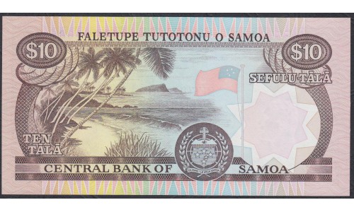Самоа 10 тала 2002 год  (Samoa 10 Tala 2002) P 34a: UNC