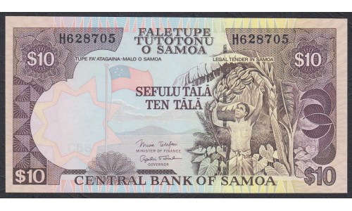 Самоа 10 тала 2002 год, литера Н  (Samoa 10 Tala 2002) P 34b: UNC