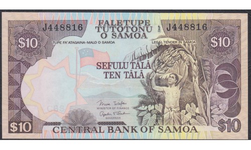 Самоа 10 тала 2002 год, литера J  (Samoa 10 Tala 2002) P 34b: UNC