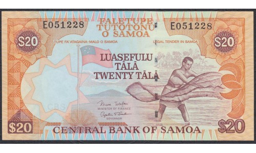 Самоа 20 тала 2002 год  (Samoa 20 Tala 2002) P 35b: UNC