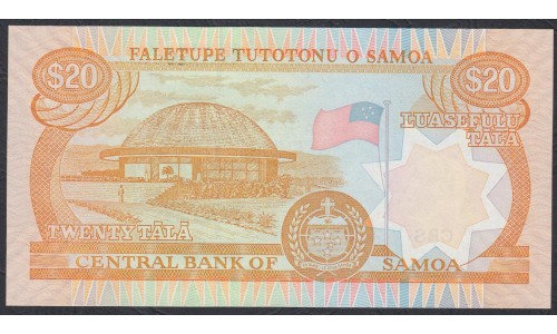Самоа 20 тала 2002 год  (Samoa 20 Tala 2002) P 35b: UNC