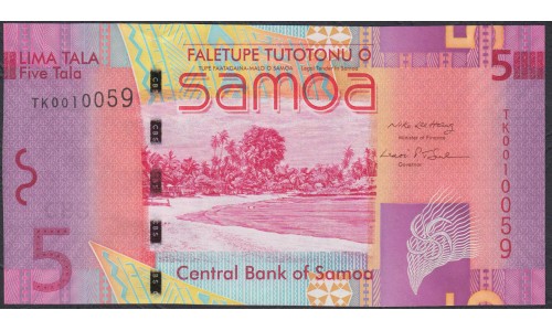 Самоа 5 тала 2008 год  (Samoa 5 Tala 2008) P 38a: UNC