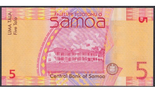 Самоа 5 тала 2008 год  (Samoa 5 Tala 2008) P 38c: UNC