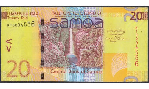 Самоа 20 тала 2008 год (Samoa 20 Tala 2008) P 40a: UNC