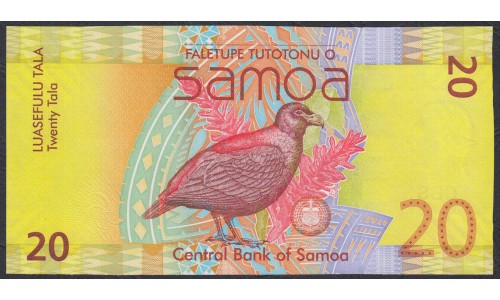 Самоа 20 тала 2008 год (Samoa 20 Tala 2008) P 40a: UNC