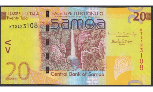Самоа 20 тала 2014 год (Samoa 20 Tala 2014) P 40b: UNC