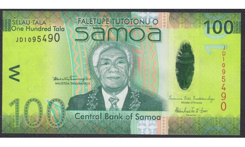 Самоа 100 тала 2012 год (Samoa 100 Tala 2012) P 44: UNC