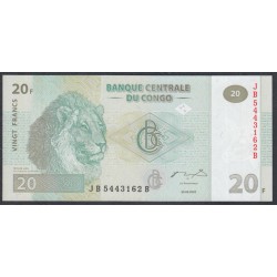 Конго 20 франков 2003 (CONGO 20 francs 2003) P 94A: UNC