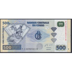 Конго 500 франков 2013 год (CONGO 500 francs 2013) P W96D: UNC