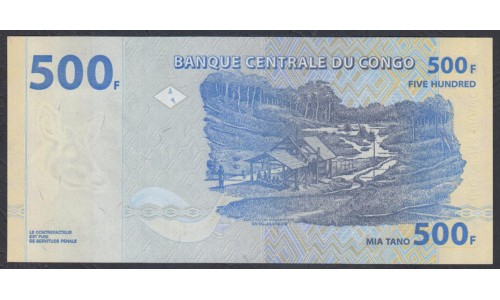 Конго 500 франков 2013 год (CONGO 500 francs 2013) P W96D: UNC