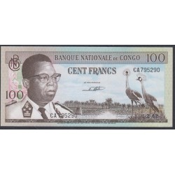 Конго 100 франков 1964 год (CONGO  100 francs 1964) P 6а: aUNC