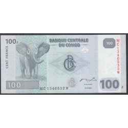 Конго 100 франков 2007 год (CONGO 100 francs 2007) P 98a: UNC