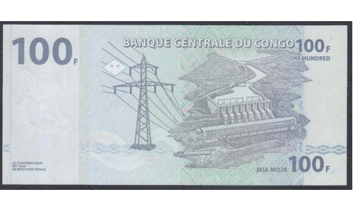 Конго 100 франков 2007 год (CONGO 100 francs 2007) P 98a: UNC