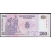 Конго 200 франков 2007 год (CONGO 200 francs 2007) P 99a: UNC