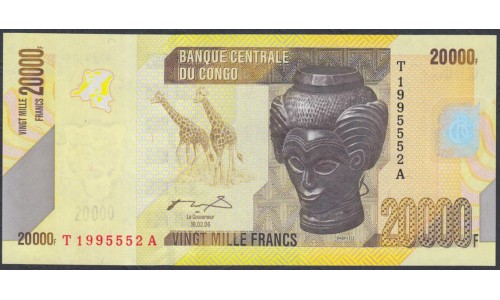 Конго 20000 франков 2006 год (CONGO 20000 francs 2006) P 104a: UNC