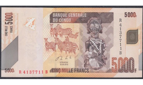 Конго 5000 франков 2013 год (CONGO 5000 francs 2013) P 102b: