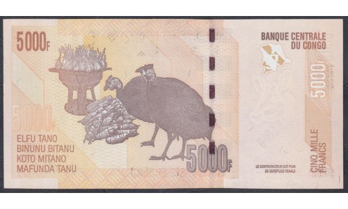 Конго 5000 франков 2013 год (CONGO 5000 francs 2013) P 102b: