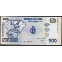 Конго 500 франков 2000(04) год (CONGO 500 francs 2000(04)) P96B: UNC