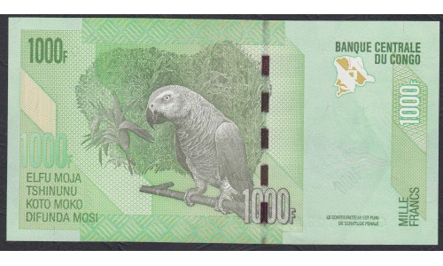 Конго 1000 франков 2005 год (CONGO 1000 francs 2005) P101a: Unc