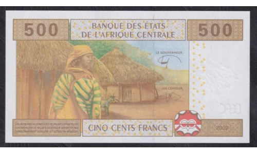 Конго Республика 500 франков 2002 (Congo (Republic) 500 Francs 2002) P 106Td: UNC