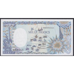 Конго Республика 1000 франков 1987 год (CONGO REPUBLIC 1000 francs 1987) P 10a: UNC
