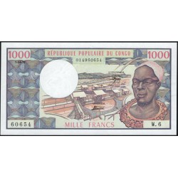 Конго Республика 1000 франков 1978 (CONGO REPUBLIC 1000 francs 1978) P 3d : UNC