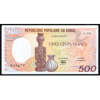 Конго Республика 500 франков  01.01.1987 год (CONGO REPUBLIC 500 francs  01.01.1987) P 8a(2): UNC