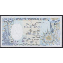 Конго Республика 1000 франков 1991 год (CONGO REPUBLIC 1000 francs 1991) P 10c: UNC