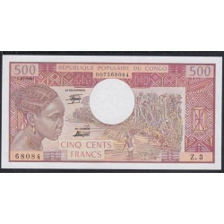 Конго Республика 500 франков 1980 год (CONGO REPUBLIC 500 francs 1980) P 2с: UNC