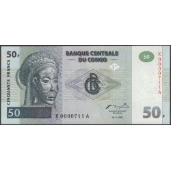 Конго 50 франков 1997 (CONGO 50 francs 1997) P 89a : UNC