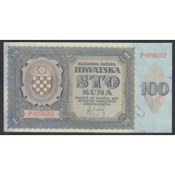 Хорватия 100 куна 1941 (CROATIA 100 kuna 1941) P 2: UNC