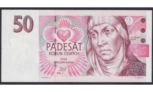 Чехия 50 крон 1994 (Czechia 50 korun 1994) P 11 : Unc