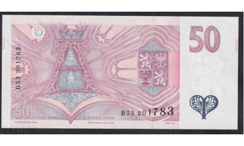 Чехия 50 крон 1994 (Czechia 50 korun 1994) P 11 : Unc