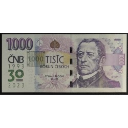 Чехия 1000 крон 2023, юбилейная (Czechia 1000 korun 2023, anniversary) P W31 : UNC