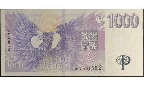 Чехия 1000 крон 2023, юбилейная (Czechia 1000 korun 2023, anniversary) P W31 : UNC